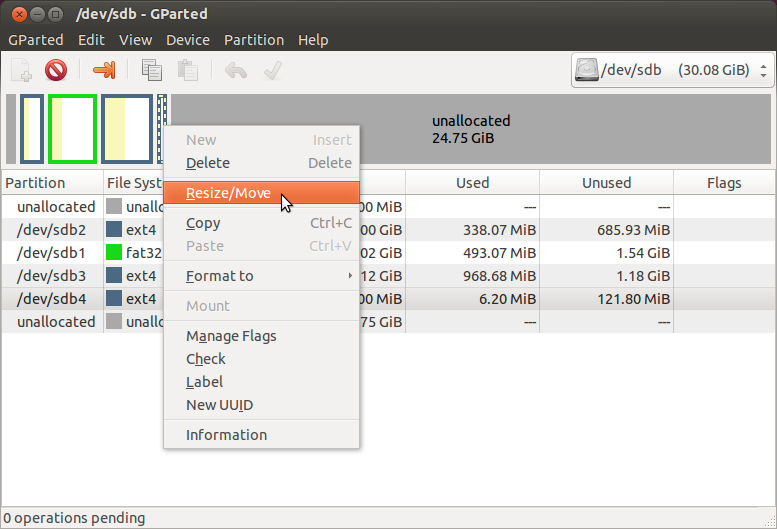 [HOWTO] Resize Android FAT32 partition (/mnt/sdcard) ODROID